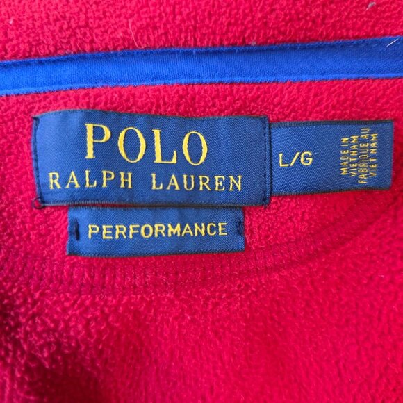 Polo Ralph Lauren Men's Performance Fleece Zip-Up Sweater size Large Vtg - Picture 7 of 8